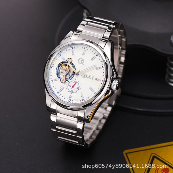 european and american fashion mens high-end watch steel belt multifunctional waterproof gold watch luminous fashion four-pin custom mechanic, Slivery;brown
european and american fashion mens high-end watch steel belt multifunctional waterproof gold watch luminous fashion four-pin custom mechanic, Slivery;brown