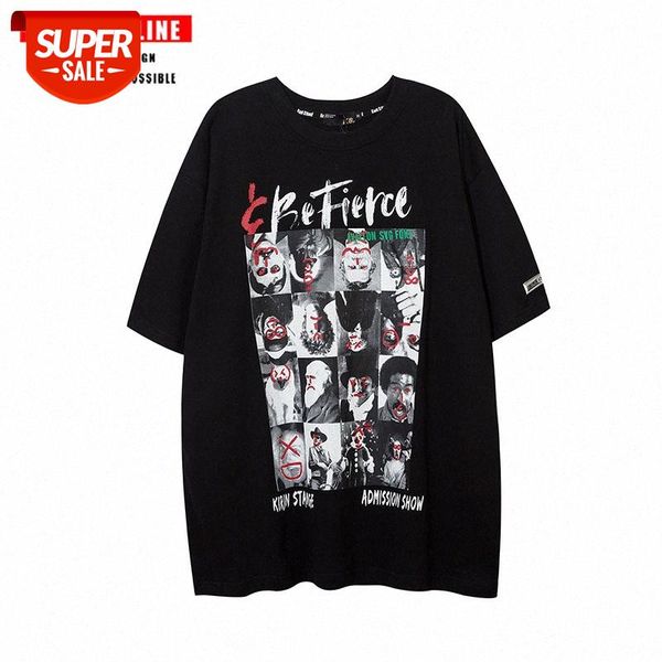streetwear men men's abstract graffiti printing short-sleeved portrait high street retro hip-hop personality trendy brand t-shirt for #, White;black
streetwear men men's abstract graffiti printing short-sleeved portrait high street retro hip-hop personality trendy brand t-shirt for #, White;black