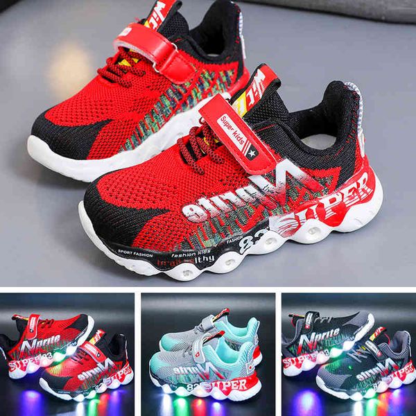 child sport spring luminous fashion breathable kids boys net girls anti-slippery sneakers with light running shoes 1029, Black;red
child sport spring luminous fashion breathable kids boys net girls anti-slippery sneakers with light running shoes 1029, Black;red