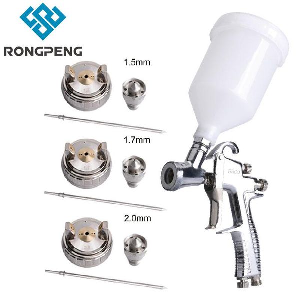 professional spray guns rongpeng r500 1.5mm 1.7mm 2.0mm nozzle lvlp paint gun 600cc cup gravity feed airbrush for car finish painting
professional spray guns rongpeng r500 1.5mm 1.7mm 2.0mm nozzle lvlp paint gun 600cc cup gravity feed airbrush for car finish painting