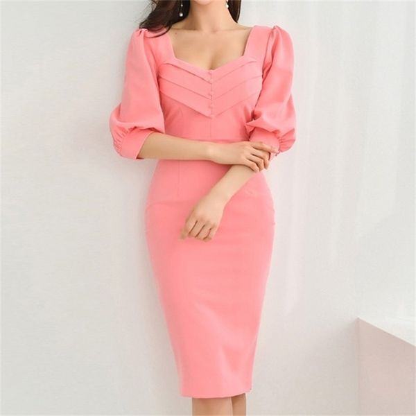 women's summer dress fashion square collar puff sleeve party pencil es elegant vintage women casual vestidos 210603, Black;gray
women's summer dress fashion square collar puff sleeve party pencil es elegant vintage women casual vestidos 210603, Black;gray