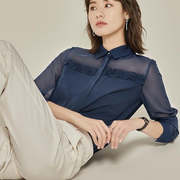 women's knits & tees chiffon shirt long sleeve 2021 spring and autumn lace elegant bottoming trendy plus size mid-length, White
women's knits & tees chiffon shirt long sleeve 2021 spring and autumn lace elegant bottoming trendy plus size mid-length, White