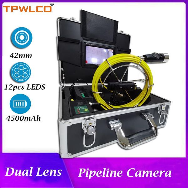 waterproof 42mm dual-lens pipeline camera with 12pcs led lights 20m 7inch color screen pipe internal inspection detector system ip cameras
waterproof 42mm dual-lens pipeline camera with 12pcs led lights 20m 7inch color screen pipe internal inspection detector system ip cameras
