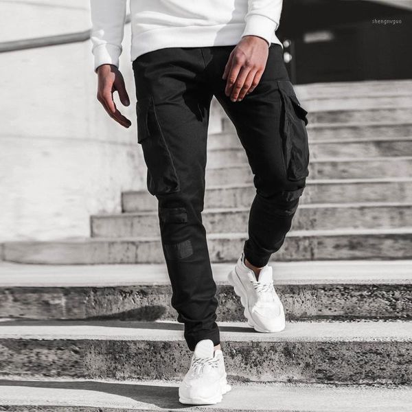 men's pants autumn men casual cargo fashion stitching leg multi-pocket outdoor sports sweatpants pantalon, Black
men's pants autumn men casual cargo fashion stitching leg multi-pocket outdoor sports sweatpants pantalon, Black