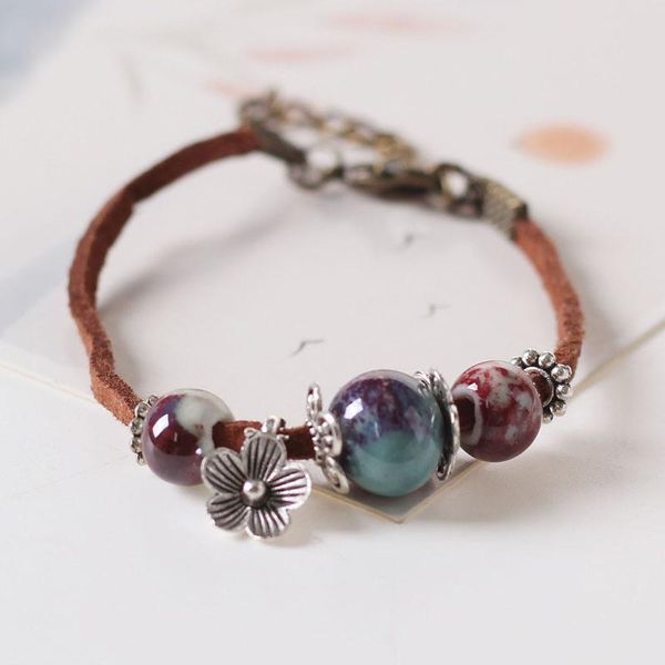 charm bracelets cute flower pendant diy handmade ceramic bead bracelet vintage lace weave charms women girl friend gift, Golden;silver
charm bracelets cute flower pendant diy handmade ceramic bead bracelet vintage lace weave charms women girl friend gift, Golden;silver