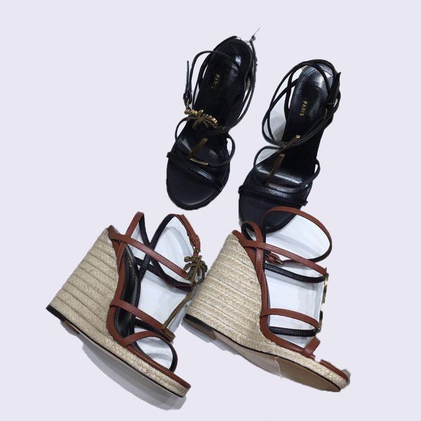 luxury brand women wedge sandals woman dress shoes fashion ladies round toe high heels sandal designer womens office party heel with box qua, Black
luxury brand women wedge sandals woman dress shoes fashion ladies round toe high heels sandal designer womens office party heel with box qua, Black