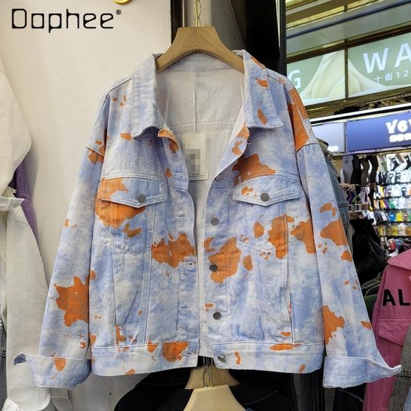 women's jackets 2021 spring autumn ins fashionable denim all-matchloose coat thin baseball uniform casual japanese tooling jacket, Black;brown
women's jackets 2021 spring autumn ins fashionable denim all-matchloose coat thin baseball uniform casual japanese tooling jacket, Black;brown