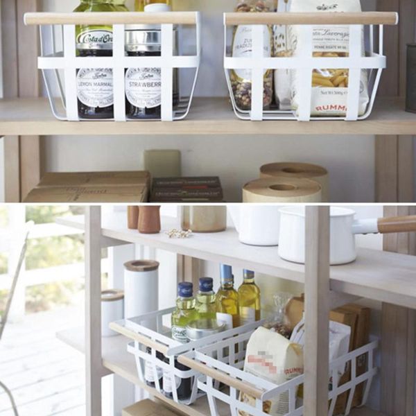 kitchen dining vegetable fruit iron basket holder wire rack storage case with single wooden handle - type a (white) baskets
kitchen dining vegetable fruit iron basket holder wire rack storage case with single wooden handle - type a (white) baskets