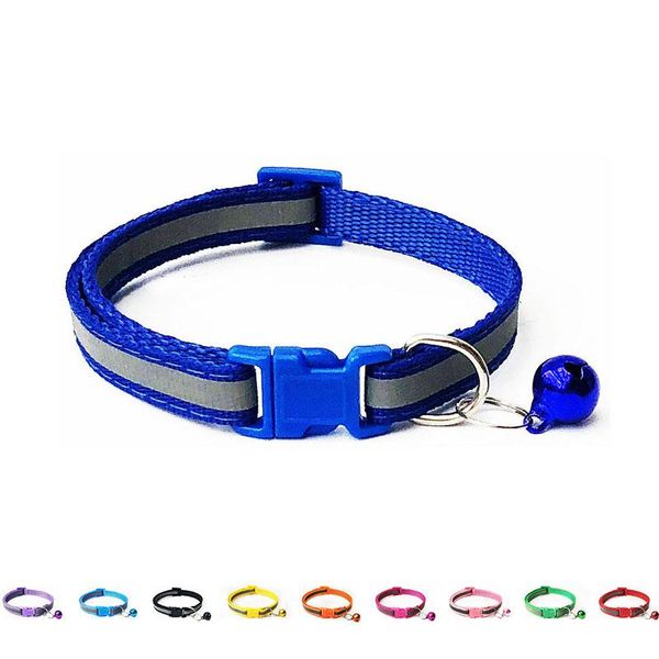 cat collars & leads reflective collar with bell solid nylon pet safe breakaway adjustable ultra-light design neck 19-32cm
cat collars & leads reflective collar with bell solid nylon pet safe breakaway adjustable ultra-light design neck 19-32cm