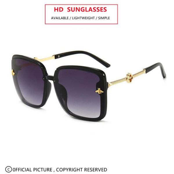 sunglasses oversize bee women vintage metal big sun glasses female 2021 fashion, White;black
sunglasses oversize bee women vintage metal big sun glasses female 2021 fashion, White;black