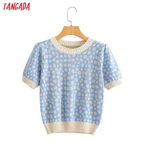tangada korea chic women flowers pattern summer sweater short sleeve ladies school style knitted jumper ai77 210609, White;black
tangada korea chic women flowers pattern summer sweater short sleeve ladies school style knitted jumper ai77 210609, White;black