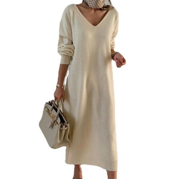 casual dresses v-neck wool elegant winter autumn office women ladies knitted long loose sleeve knitwear dress, Black;gray
casual dresses v-neck wool elegant winter autumn office women ladies knitted long loose sleeve knitwear dress, Black;gray