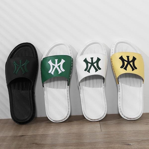 slippers mens summer fashion wear trend hand-painted pattern genuine leather wear-resistant word sandals shoes, Black
slippers mens summer fashion wear trend hand-painted pattern genuine leather wear-resistant word sandals shoes, Black