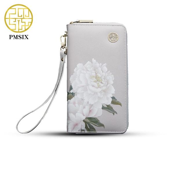 wallets pmsix cattle leather woman wallet floral printing chinese style long zip wristlet bag brand design casual purse, Red;black
wallets pmsix cattle leather woman wallet floral printing chinese style long zip wristlet bag brand design casual purse, Red;black