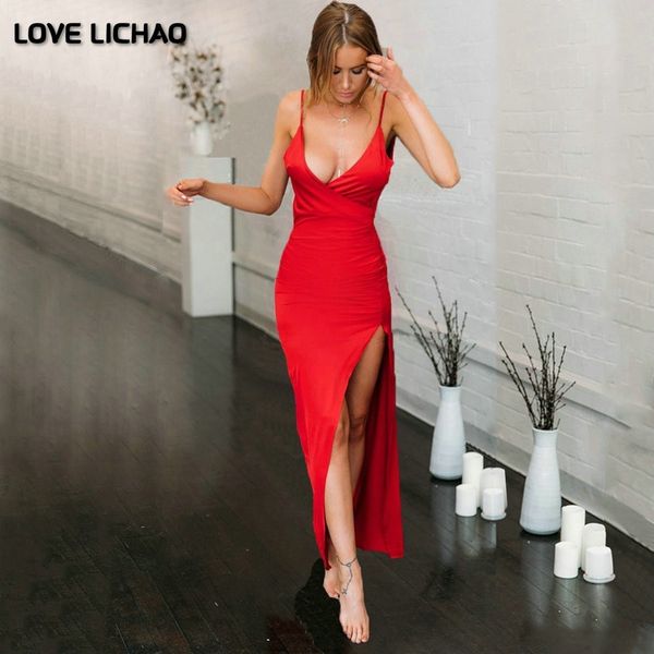 woman dress summer 2021 new v-neck backless dresses woman party night red dress sleeveless spaghetti strap women dress, Black;red
woman dress summer 2021 new v-neck backless dresses woman party night red dress sleeveless spaghetti strap women dress, Black;red