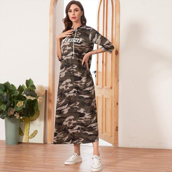 hooded camouflage casual letter womens dresses print three quarter sleeve ladies maxi, Black;gray
hooded camouflage casual letter womens dresses print three quarter sleeve ladies maxi, Black;gray