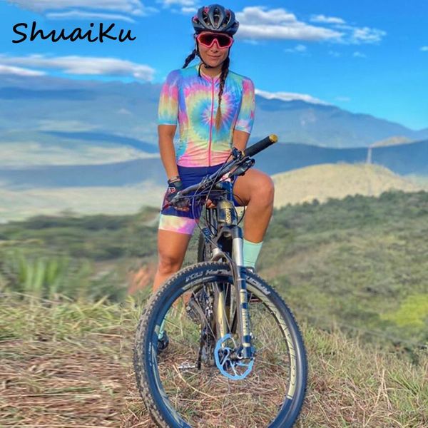racing sets 2021 frauen bike skinsuit schnell trocknende enge overall triathlon anzug ropa ciclismo mujer nach fahrrad, Black;blue
racing sets 2021 frauen bike skinsuit schnell trocknende enge overall triathlon anzug ropa ciclismo mujer nach fahrrad, Black;blue
