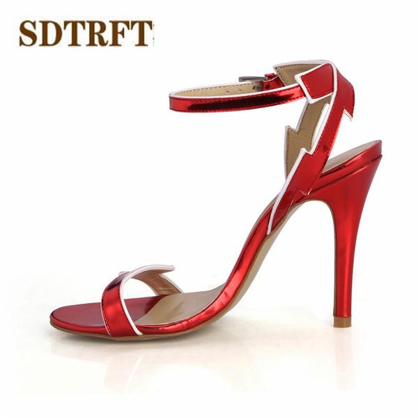 dress shoes sdtrft zapatos mujer plus:35-42 43 summer sandals 10cm thin high heels open toe wedding woman red buckle pumps, Black
dress shoes sdtrft zapatos mujer plus:35-42 43 summer sandals 10cm thin high heels open toe wedding woman red buckle pumps, Black