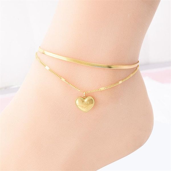anklets foot accessories double layer heart chain for women summer style beach barefoot sandal bracelet ankle on the leg jewelry, Red;blue
anklets foot accessories double layer heart chain for women summer style beach barefoot sandal bracelet ankle on the leg jewelry, Red;blue