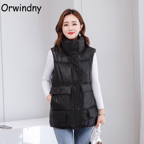 women's vests s-5xl plus size winter vest women mandarin collar fashion pockets waistcoat snow wear arrival cotton padded parka orwindn, Black;white
women's vests s-5xl plus size winter vest women mandarin collar fashion pockets waistcoat snow wear arrival cotton padded parka orwindn, Black;white
