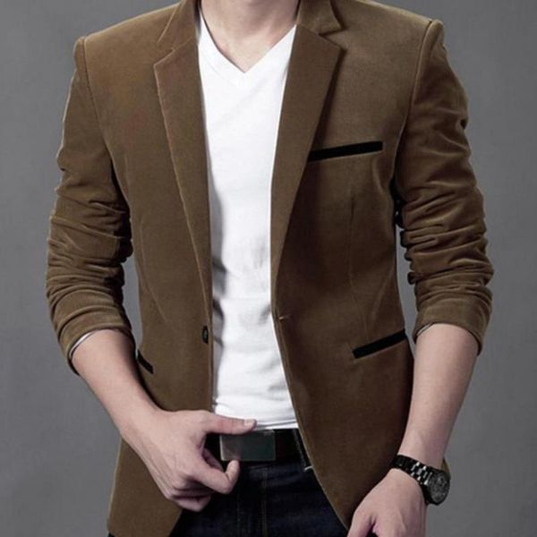 men's jackets suits jacket good solid slim fit single button suit long lasting blazer, Black;brown
men's jackets suits jacket good solid slim fit single button suit long lasting blazer, Black;brown