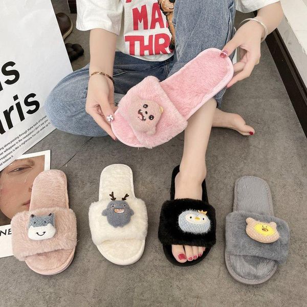slippers winter fashion women's fur warm home shoes flat cotton plush slippers33-41, Black
slippers winter fashion women's fur warm home shoes flat cotton plush slippers33-41, Black