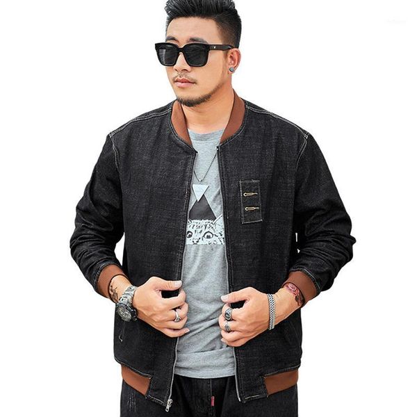men's jackets large size m-8xl men loose denim jacket plus fertilizer brand stretch baseball uniform motorcycle coat fashion, Black;brown
men's jackets large size m-8xl men loose denim jacket plus fertilizer brand stretch baseball uniform motorcycle coat fashion, Black;brown