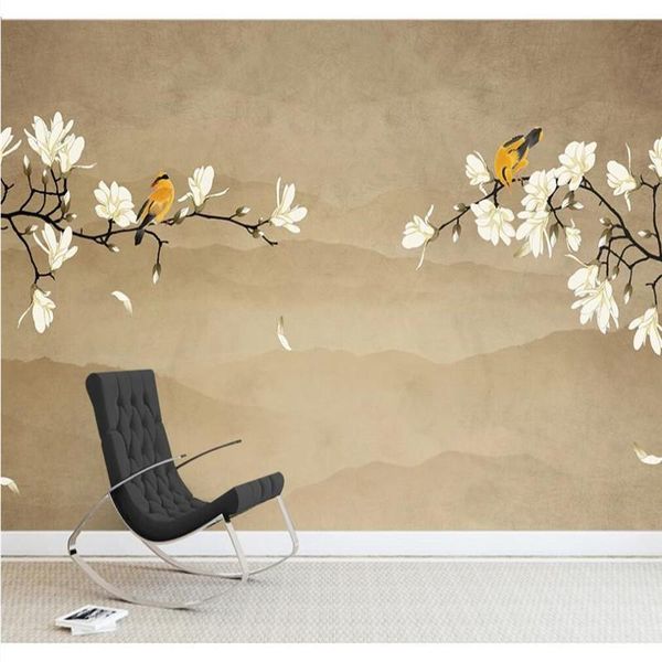 wallpapers xue su custom mural wallpaper chinese style magnolia flower hand-painted flowers and birds background wall decoration painting
wallpapers xue su custom mural wallpaper chinese style magnolia flower hand-painted flowers and birds background wall decoration painting