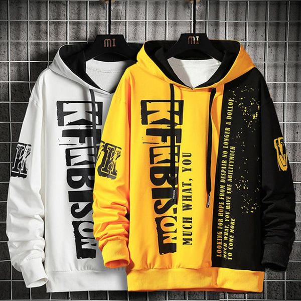 men's sweatshirt casual hip hop streetwear loose hoodies men fashion personality letter printed hoodie patchwork & sweatshirts, Black
men's sweatshirt casual hip hop streetwear loose hoodies men fashion personality letter printed hoodie patchwork & sweatshirts, Black