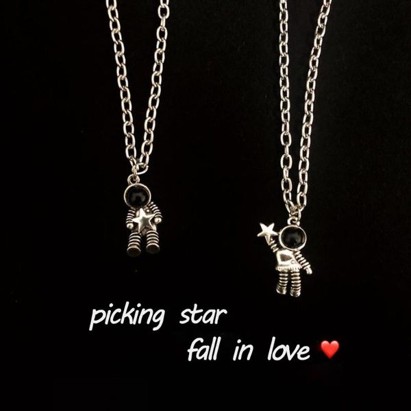 chain choker couple a gift astronaut picking stars pendant ladies necklace aesthetic jewelry party accessories necklaces, Silver
chain choker couple a gift astronaut picking stars pendant ladies necklace aesthetic jewelry party accessories necklaces, Silver