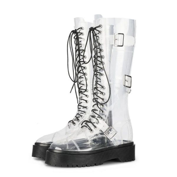 boots mkkhou fashion short women transparent cross-lace thick-soled mid-tube customize other colors, Black
boots mkkhou fashion short women transparent cross-lace thick-soled mid-tube customize other colors, Black