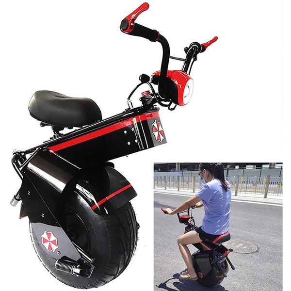 electric unicycle for kids 1500w 60v one wheel 18inch self-balancing scooter with seat motorcycle load fun fitness commute bike lights
electric unicycle for kids 1500w 60v one wheel 18inch self-balancing scooter with seat motorcycle load fun fitness commute bike lights