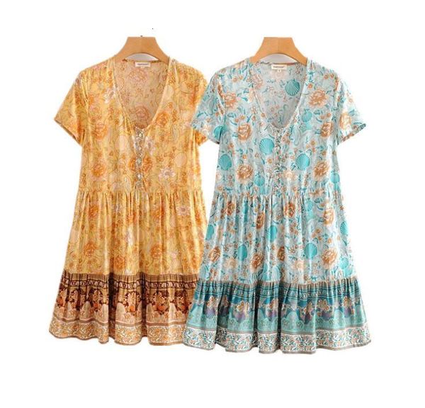 casual dresses women floral printed mini v neck short sleeve vintage vestidos summer bohemian holiday beach clothes boho es phhe, Black;gray
casual dresses women floral printed mini v neck short sleeve vintage vestidos summer bohemian holiday beach clothes boho es phhe, Black;gray