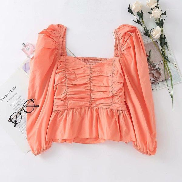 fashion women and the united states women's clothing wholesale 2021 summer elastic square collar laminated decorative blouse blouses &, White
fashion women and the united states women's clothing wholesale 2021 summer elastic square collar laminated decorative blouse blouses &, White