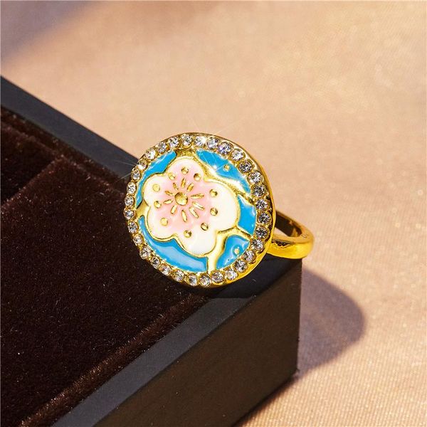 wedding rings fashion simple blue flower ring female elegant romantic accessories valentine's day jewelry gift wholesale, Slivery;golden
wedding rings fashion simple blue flower ring female elegant romantic accessories valentine's day jewelry gift wholesale, Slivery;golden