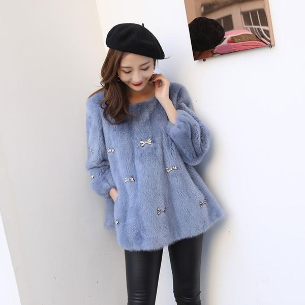 women spring autumn winter real pullover bow whole coat loose version short jacket female o-neck outerwear women's & faux fur, Black
women spring autumn winter real pullover bow whole coat loose version short jacket female o-neck outerwear women's & faux fur, Black