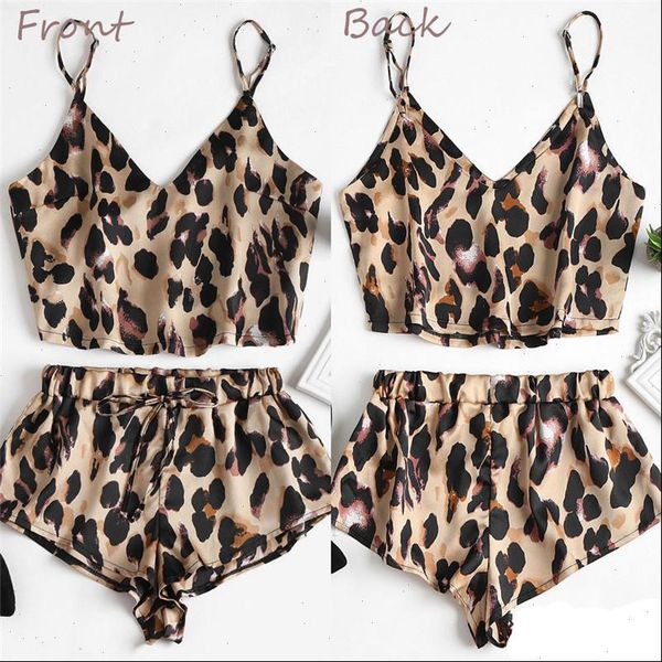 2pcs spaghetti strap women sleepwear tank shorts leopard print lace babydoll nightwear pajamas set, Black;red
2pcs spaghetti strap women sleepwear tank shorts leopard print lace babydoll nightwear pajamas set, Black;red