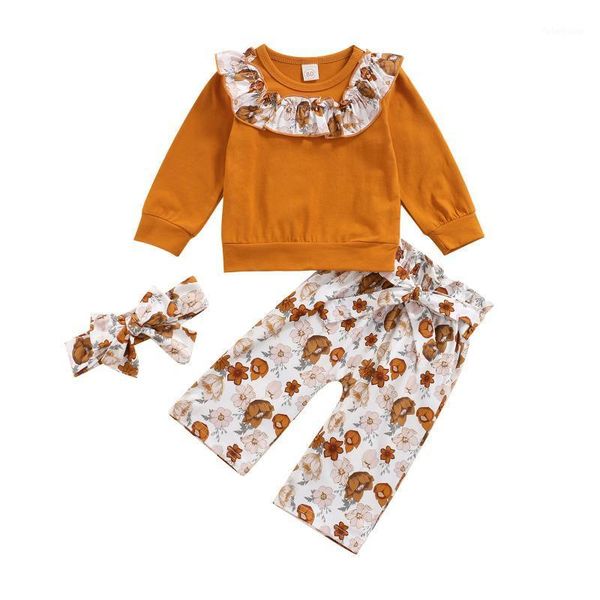 clothing sets 2021 0-4y sweet kids baby girl clothes set ruffle patch long sleeve t-shirt+floral print wide leg pants+headband fall 3pcs1, White
clothing sets 2021 0-4y sweet kids baby girl clothes set ruffle patch long sleeve t-shirt+floral print wide leg pants+headband fall 3pcs1, White