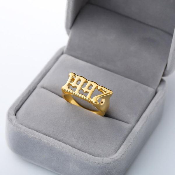 cluster rings vintage birth year gold ring stainless steel goth for women men 2021 female male jewelry birthday gift anillos mujer bff, Golden;silver
cluster rings vintage birth year gold ring stainless steel goth for women men 2021 female male jewelry birthday gift anillos mujer bff, Golden;silver