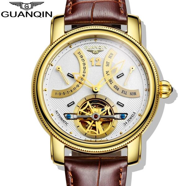 wristwatches guanqin design watches men watch fashion casual automatic mechanical clocks reloj relogio masculino, Slivery;brown
wristwatches guanqin design watches men watch fashion casual automatic mechanical clocks reloj relogio masculino, Slivery;brown