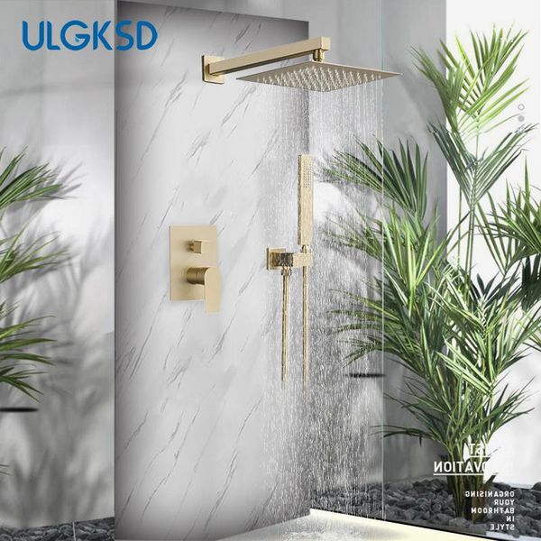 brushed gold bathroom shower faucet rainfall head wall mount w/hand bathtub spout 2/3 ways mixer tap sets
brushed gold bathroom shower faucet rainfall head wall mount w/hand bathtub spout 2/3 ways mixer tap sets