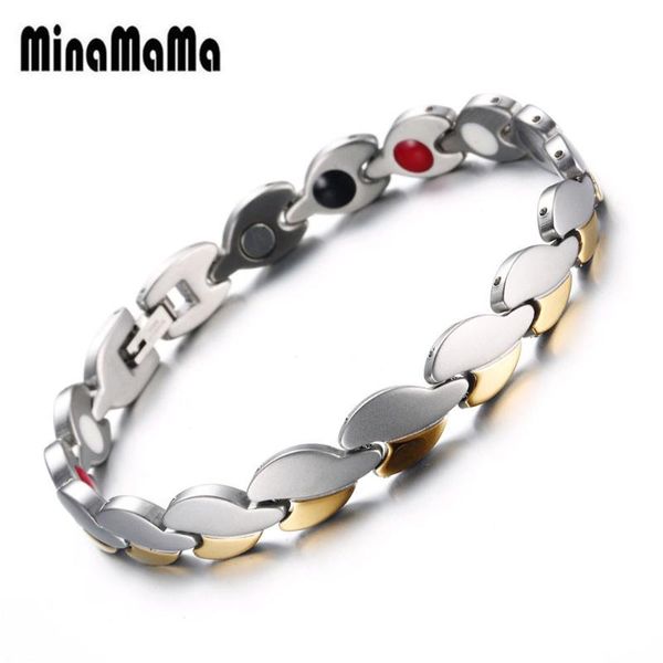 link, chain desgin heart shape health bracelet magnet germanium stone care for women men therapy jewelry, Black
link, chain desgin heart shape health bracelet magnet germanium stone care for women men therapy jewelry, Black