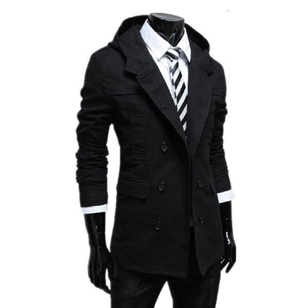 men's trench coats fashion autumn and winter mens coat double-breasted design hooded solid slim men casual jacket n0qe, Tan;black
men's trench coats fashion autumn and winter mens coat double-breasted design hooded solid slim men casual jacket n0qe, Tan;black