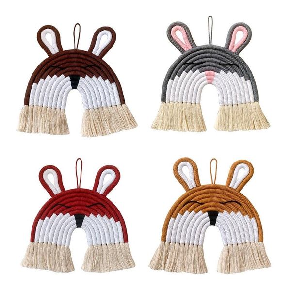 decorative objects & figurines nordic hand-woven macrame tapestry cotton rope animal wall hanging pendant kids room nursery decor
decorative objects & figurines nordic hand-woven macrame tapestry cotton rope animal wall hanging pendant kids room nursery decor