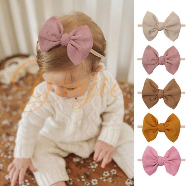 hair accessories 4.5" textured rib tied bows elastic nylon headband for girls bowknot infant cute clip kids bands, Slivery;white
hair accessories 4.5" textured rib tied bows elastic nylon headband for girls bowknot infant cute clip kids bands, Slivery;white