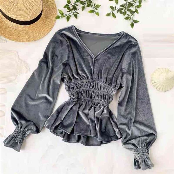 autumn fashion women v neck blouse shirts vintage lantern long sleeve velvet shirt casual office lady ruffles loose 210519, White
autumn fashion women v neck blouse shirts vintage lantern long sleeve velvet shirt casual office lady ruffles loose 210519, White