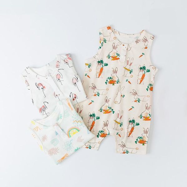 jumpsuits 2021 summer baby bodysuit boys' and girls' rainbow flamingo pattern cotton sleeveless hardcover creeper girl clothes, Blue
jumpsuits 2021 summer baby bodysuit boys' and girls' rainbow flamingo pattern cotton sleeveless hardcover creeper girl clothes, Blue