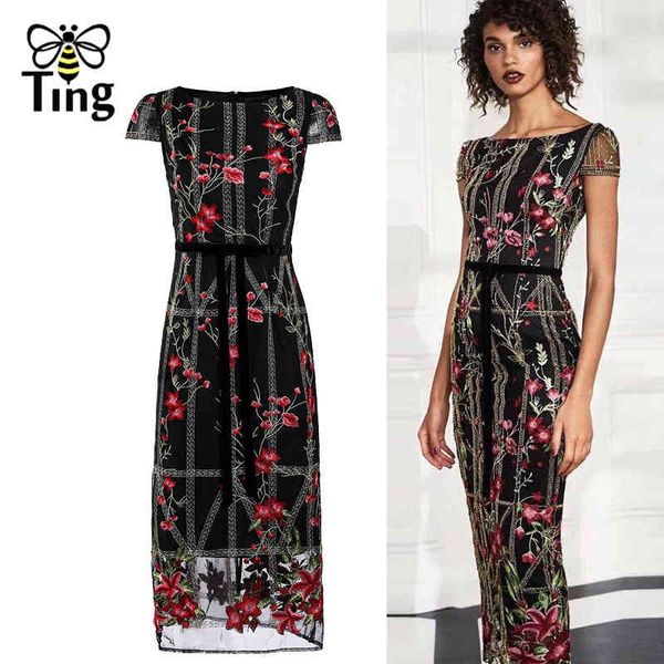 designer vintage elegant flower embroidery party dinner dresses summer retro bodycon long dress elbise plus z 210513, Black;gray
designer vintage elegant flower embroidery party dinner dresses summer retro bodycon long dress elbise plus z 210513, Black;gray