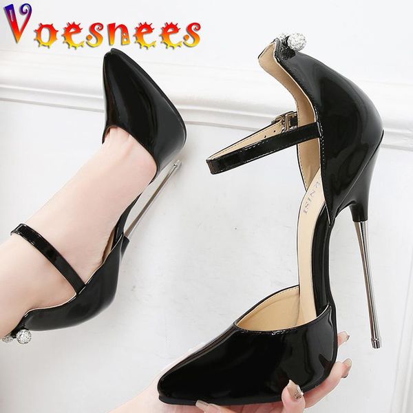 dress shoes patent leather women's pumps string bead thin super high heels solid color pointed wild pole dance women big size, Black
dress shoes patent leather women's pumps string bead thin super high heels solid color pointed wild pole dance women big size, Black