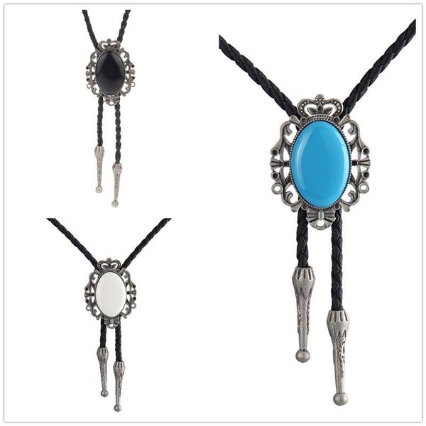 bow ties bolo tie western cowboy opal rodeo leather necktie, Black;gray
bow ties bolo tie western cowboy opal rodeo leather necktie, Black;gray